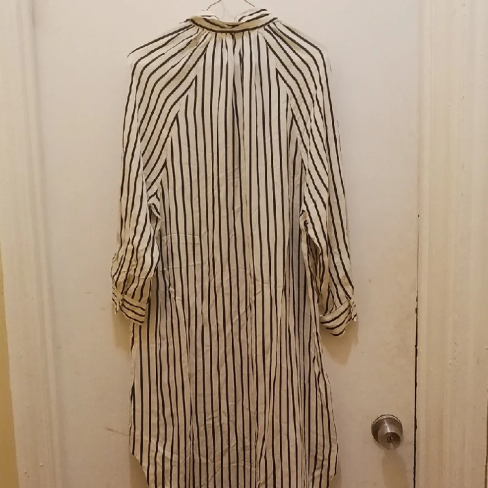 KULE Black and White Striped Shirt Dress - Picture 7 of 7